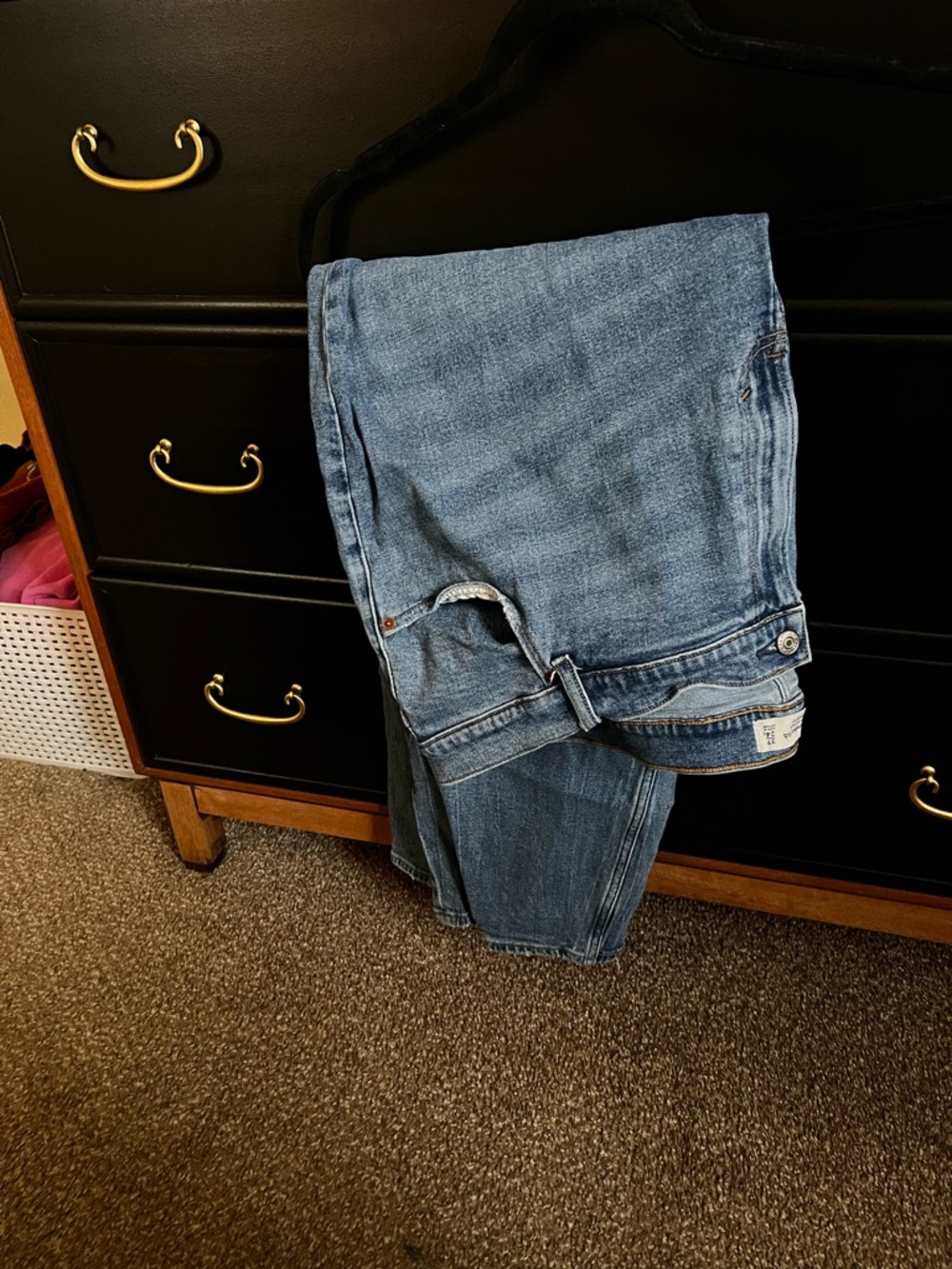 Abercrombie & Fitch Medium Blue Ankle Straight Jeans
